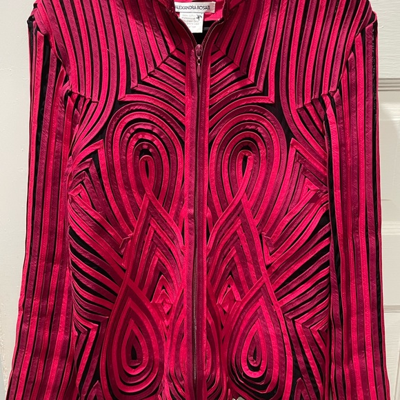 Alexandra Rosati Size 10, Shades of Fuchsia Women’s Jacket - Picture 4 of 6